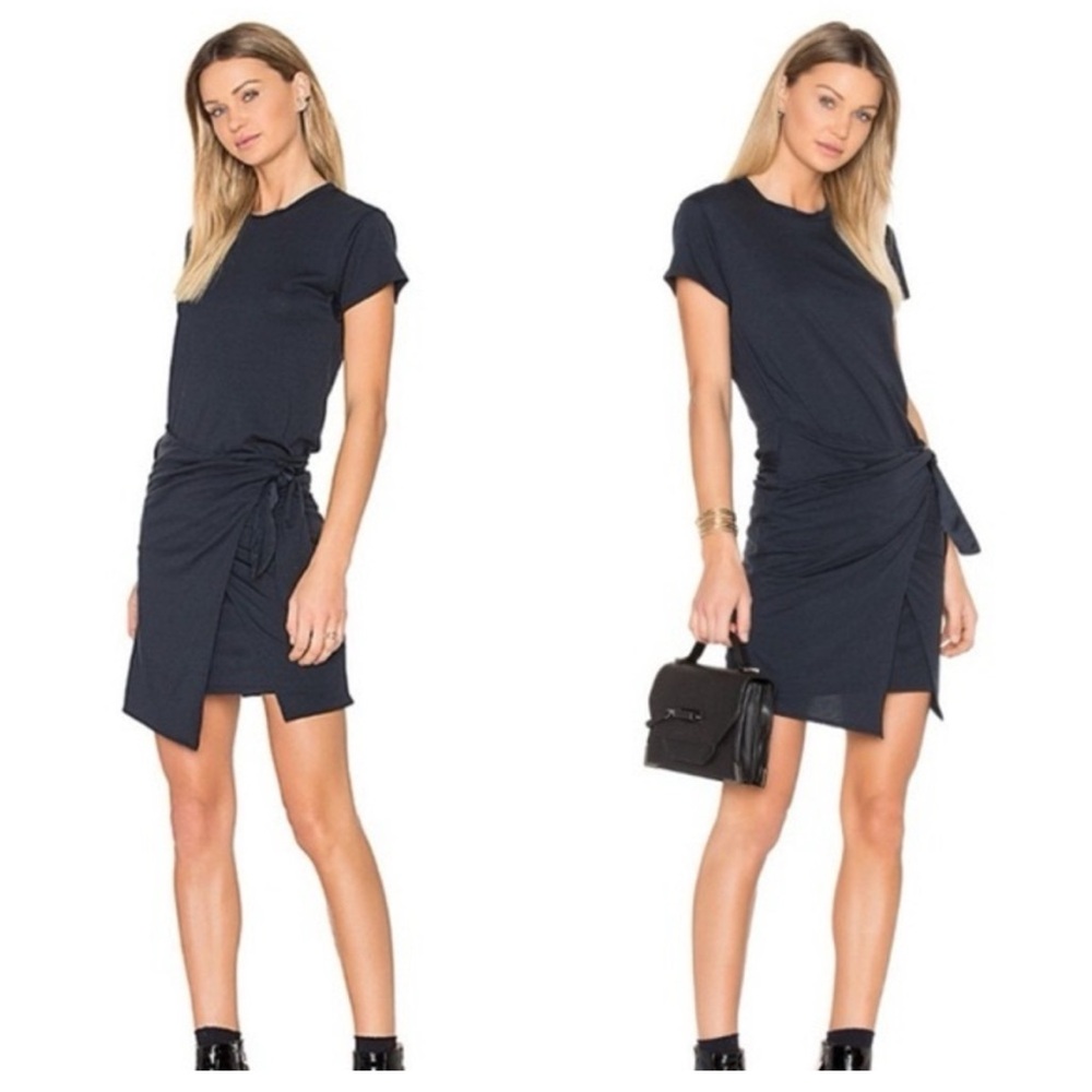 Rag & Bone Navy Jersey Wrap Dress Size XS